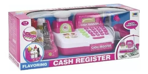 Caja Registradora Zaki Con Microfono Y Accesorios Rosa