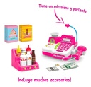Caja Registradora Zaki Con Microfono Y Accesorios Rosa