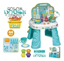 Mesa De Profesiones Zippy Cocina/pasteleria 44 Piezas Celeste