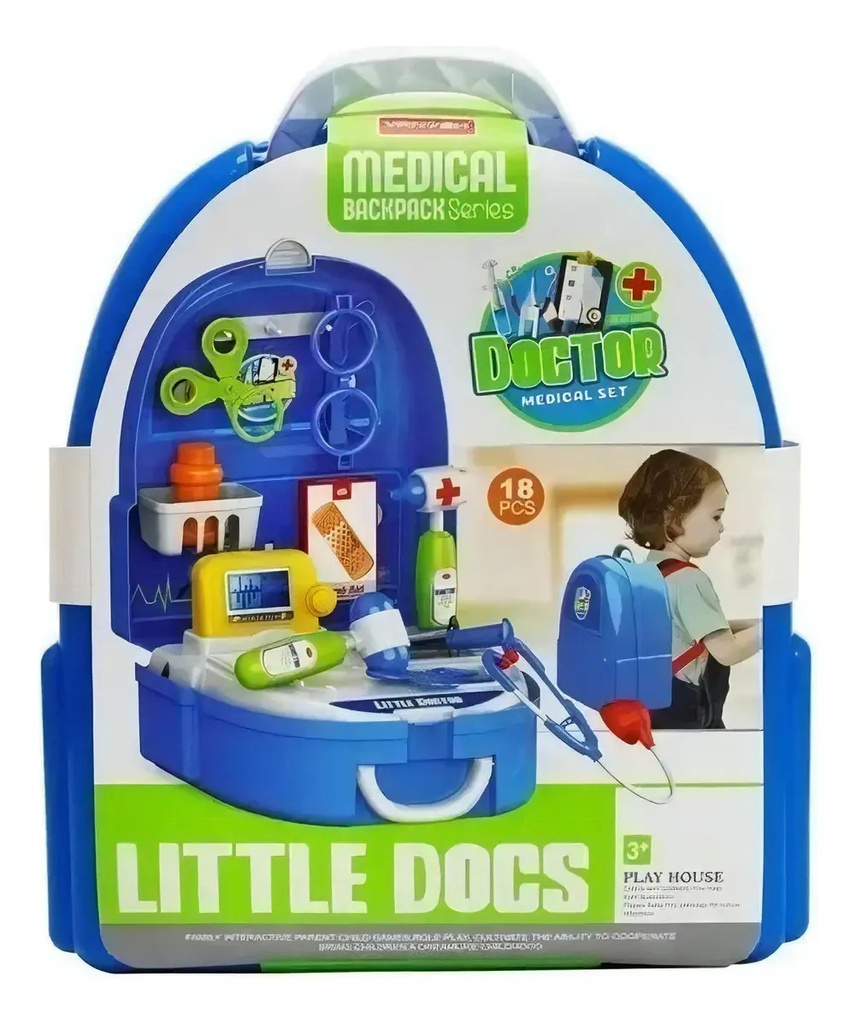 Mochila Valijita Profesiones Didactico Con Accesorios Doctor
