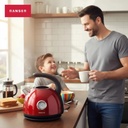 Pava Electrica Ranser Nonna Hhb-1782br 1.7 Lts Vintage Roja Rojo