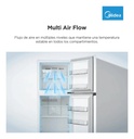 Heladera Midea Mdrt385mtf01ad 266l No Frost Inverter Blanca Blanco