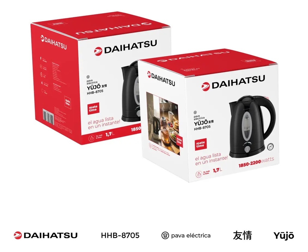 Pava Electrica Daihatsu Yujo Hhb-8705b 1.7l Corte Aut Negro Negro