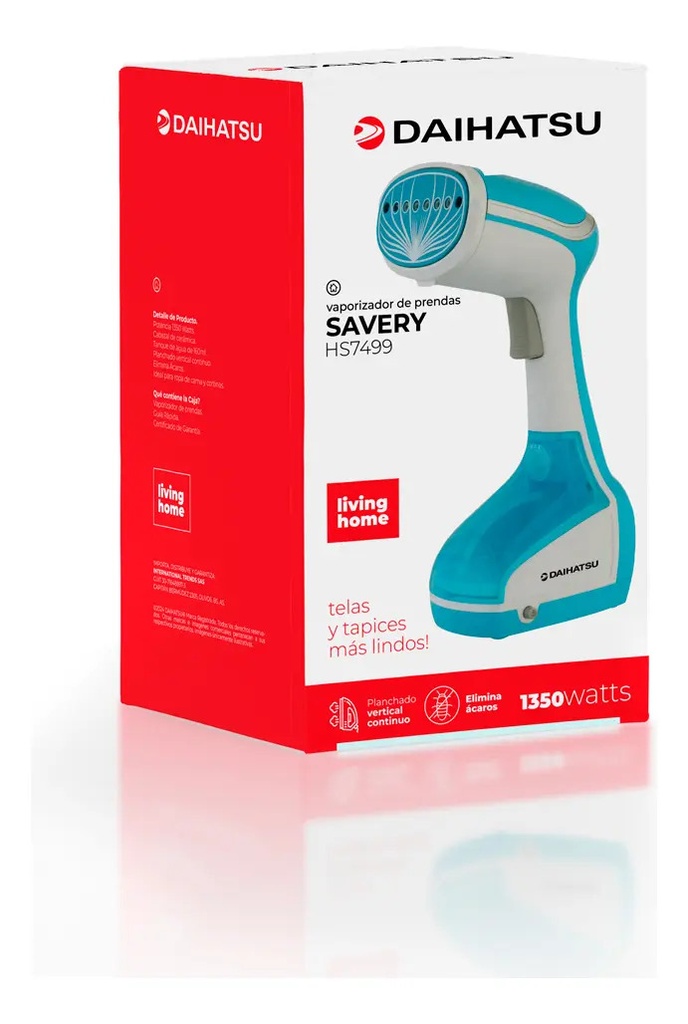 Vaporizador De Prendas Daihatsu Savery Hs7499 1350w Celeste Celeste