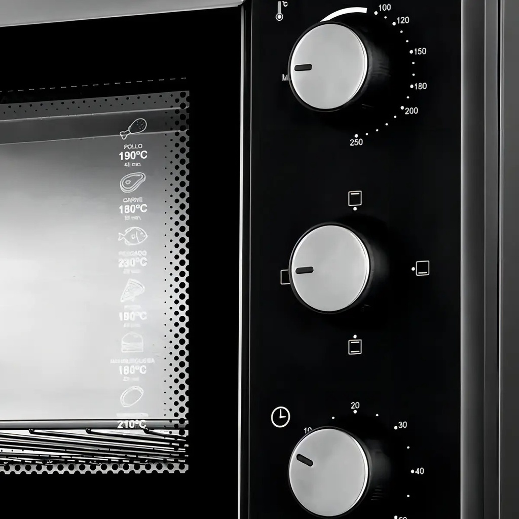 Horno Eléctrico 60 L Serie Dorada Sd-h60 2000w Negro Acero