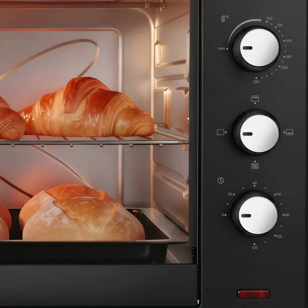 Horno Eléctrico Ken Brown Kb-85e 85 Litros Con Timer 2200w Negro