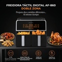 Freidora Ken Brown Af-860 Digital Doble Zona 17000w Negro
