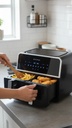 Freidora Ken Brown Af-860 Digital Doble Zona 17000w Negro