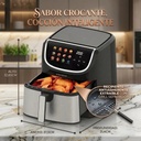 Ffreidora Ken Brown Kbaf-9000 Digital 12 Programas 1800w Negro/gris