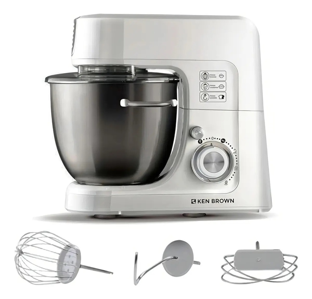 Batidora Planetaria Ken Brown Kh-800 4.5 Litros Blanca Blanco 50 Hz X 60 Hz