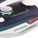 Plancha A Vapor Ken Brown Kb-578 24a Con Rociador 2400w Violeta, Gris Y Blanco