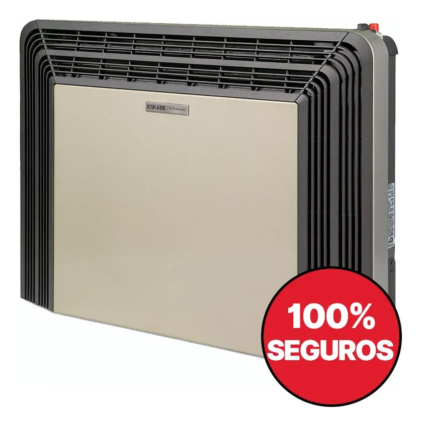 Calefactor Eskabe Titanio 5000kcal/h Tt Tbu5 Te C/termostato Crema
