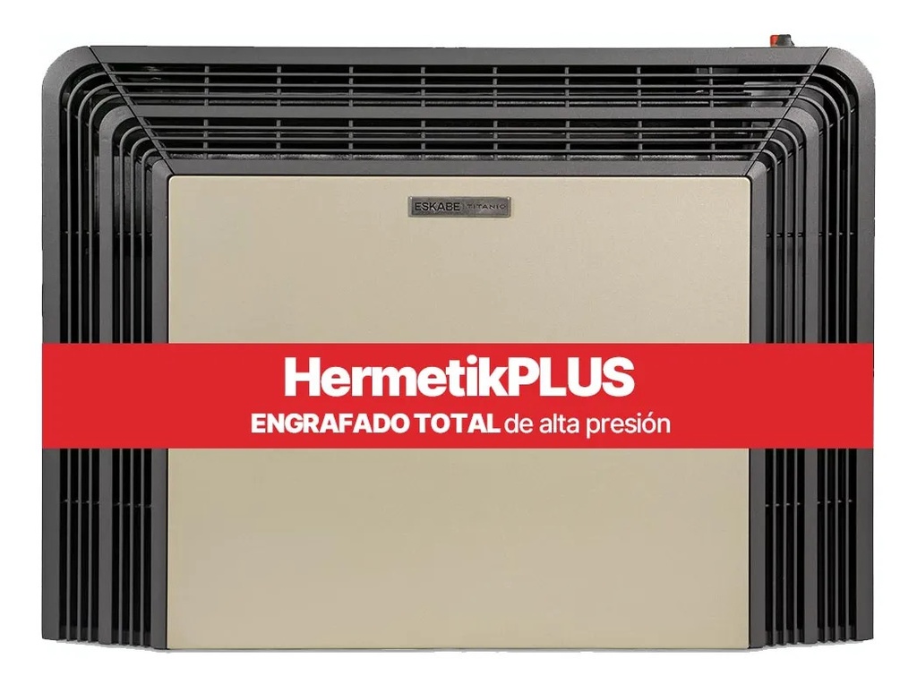 Calefactor Eskabe Titanio 5000kcal/h Tt Tbu5 Te C/termostato Crema