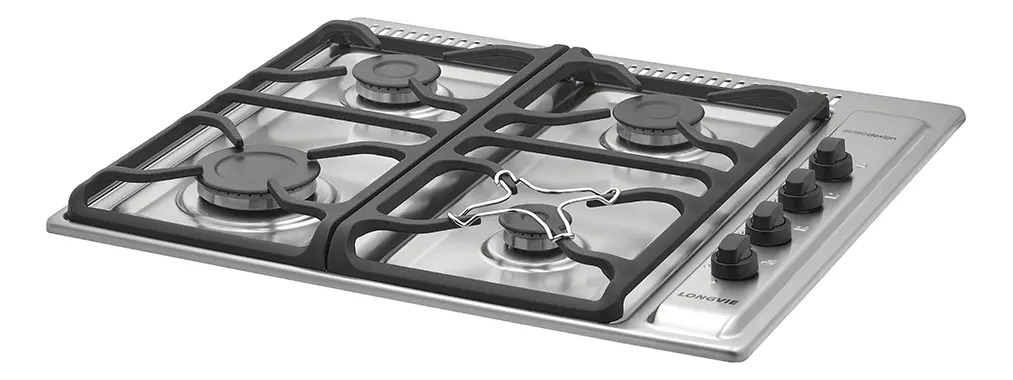 Anafe Longvie A6600xf Multigas 60cm 4 Hornallas Acero Inox. Acero Inoxidable