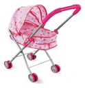 Set De Muñecas 3 En 1 Con Mecedora Cochecito Y Hamaca Rosa