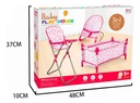 Set De Muñecas 3 En 1 Cuna Mecedora Silla Explorer Fan Rosa