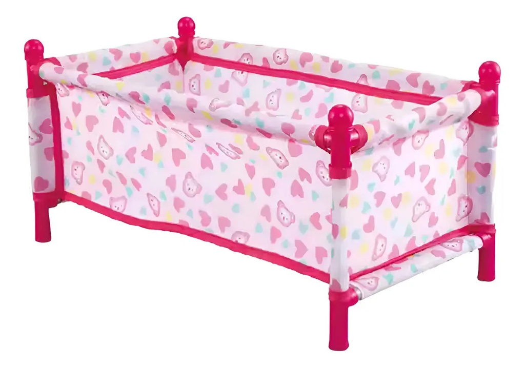 Set De Muñecas 3 En 1 Cuna Mecedora Silla Explorer Fan Rosa