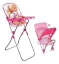 Set De Muñecas 3 En 1 Cuna Mecedora Silla Explorer Fan Rosa
