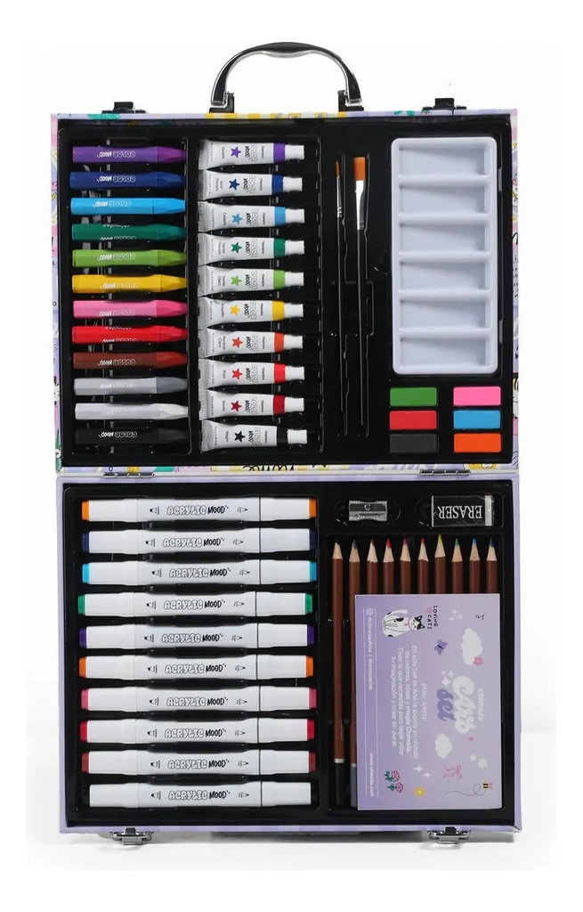 Set De Arte Capibara Chimola 51 Piezas Con Maletin St77