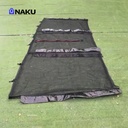 Cama Elastica Naku Ce-01 1.80m Con Uv Y Red De Seguridad Negro Azul