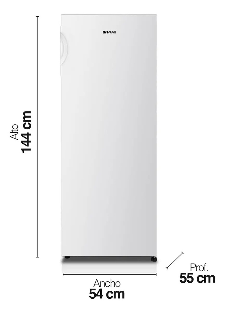 Freezer Cíclico Vertical Siam Fsi-cv180b 166lts Color Blanco Blanco