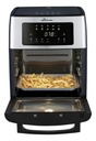 Horno Grill Con Freidora De Aire Siam 15 Lts Hgfsis1524pi Plateado