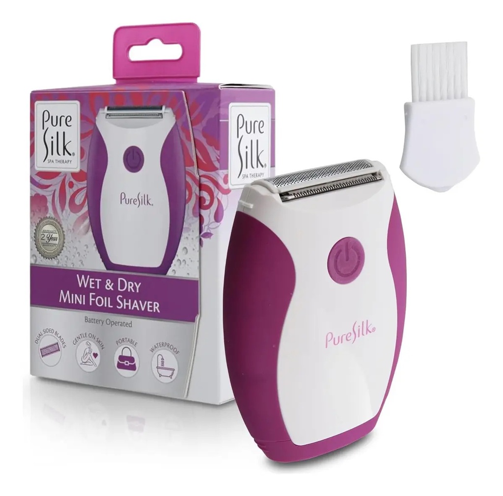 Mini Depiladora Femenina Pure Silk Cpfi-6002 A Pilas Rosa