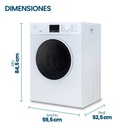 Secarropa Philco Phsa072b Por Ventilación 7kg Secado Rápido Blanco