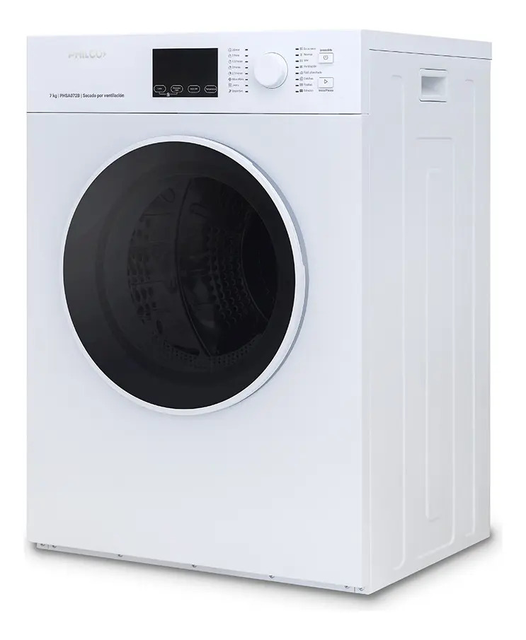 Secarropa Philco Phsa072b Por Ventilación 7kg Secado Rápido Blanco
