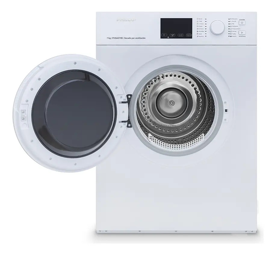 Secarropa Philco Phsa072b Por Ventilación 7kg Secado Rápido Blanco