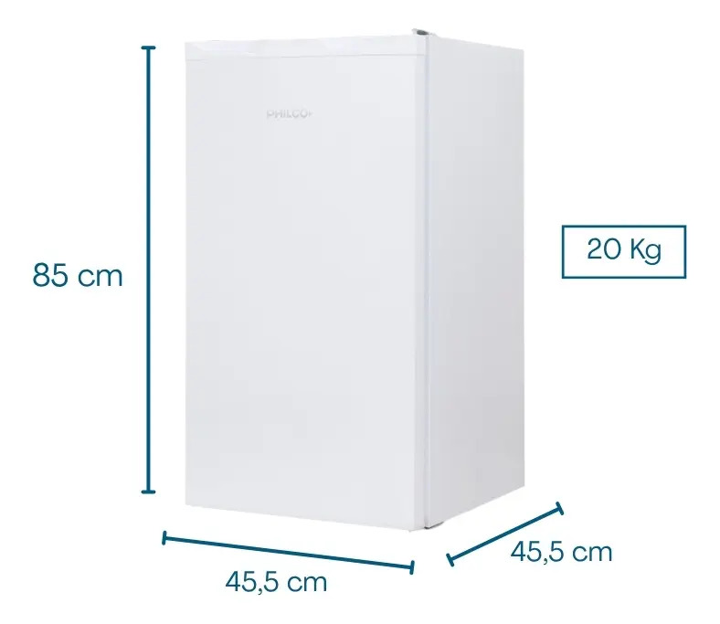 Freezer Vertical Philco Phcv065b 65 Lts Ciclico Blanco Blanco