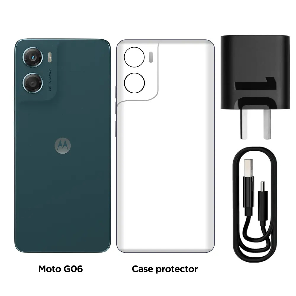 Celular Motorola Moto G06 128gb 4gb Ram Con Nfc Color Azul