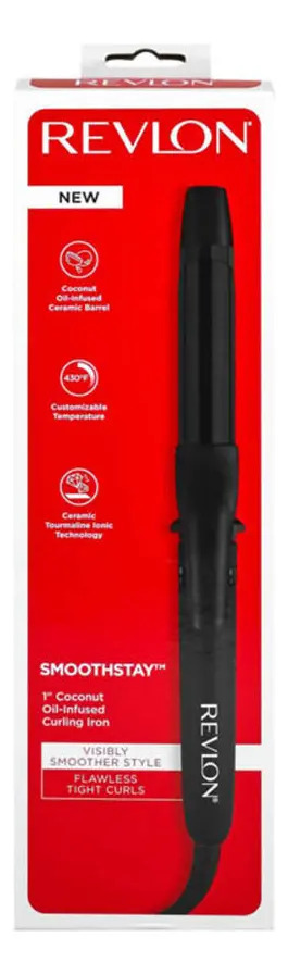 Rizador De Pelo Revlon Rvir1190la2v1 Smoothstay Ceramica Negro