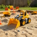 Camion Excavadora Cad Duravit Con Casco 234 Amarillo Excavadora Amarillo