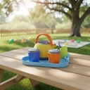 Juego De Mate Duravit Con Bandeja Plastico 6 Piezas 619 Amarillo