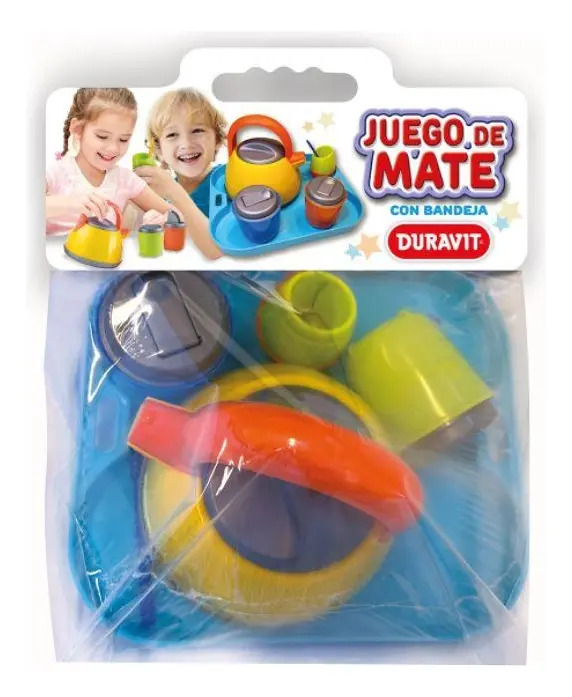 Juego De Mate Duravit Con Bandeja Plastico 6 Piezas 619 Amarillo