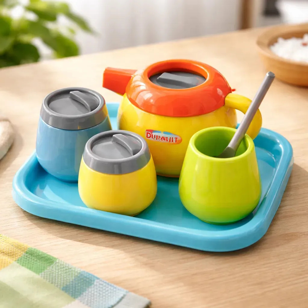 Juego De Mate Duravit Con Bandeja Plastico 6 Piezas 619 Amarillo