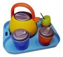 Juego De Mate Duravit Con Bandeja Plastico 6 Piezas 619 Amarillo