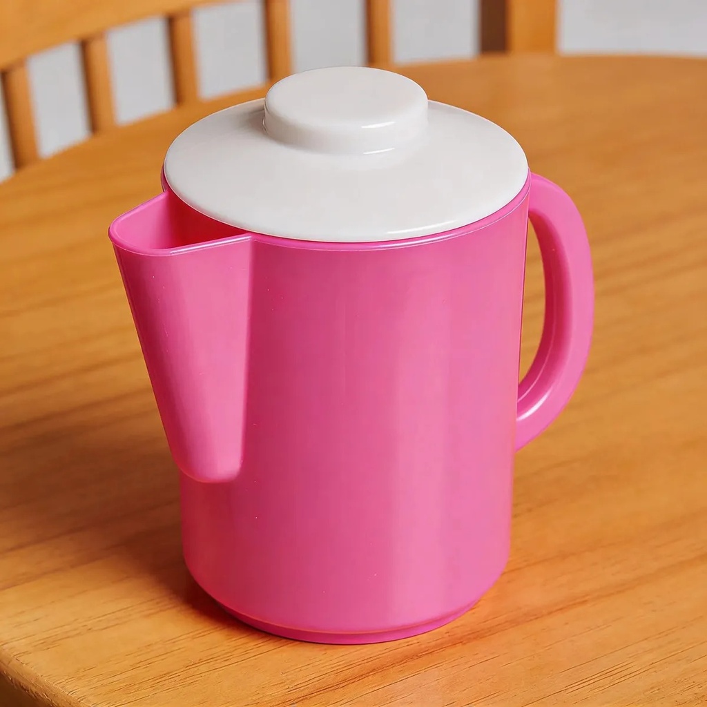 Juego De Te Duravit Con Bandeja Plastico 26 Piezas 500 Utensillos Rosas Y Blancos