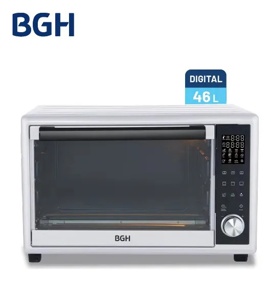 Horno Eléctrico Bgh 46 Litros Digital Blanco Bhe46db25i Blanco