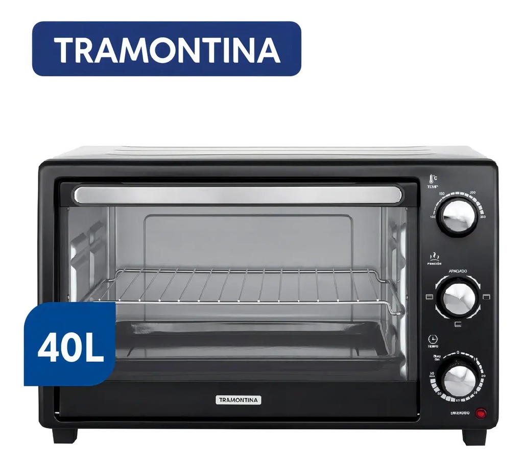 Horno Electrico Tramontina Glass Cook 40l Negro