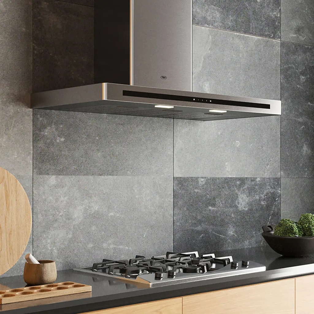 Campana De Cocina Tst Diamante Touch 60 Cm Acero Inox Plateado
