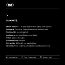 Campana De Cocina Tst Diamante Touch 60 Cm Acero Inox Plateado