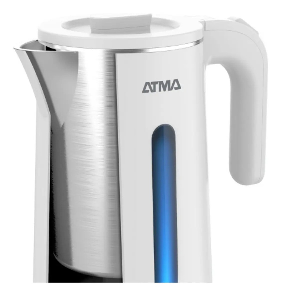 Pava Eléctrica 1500w 1.8 Litros Atma Blanco On/off Blanco