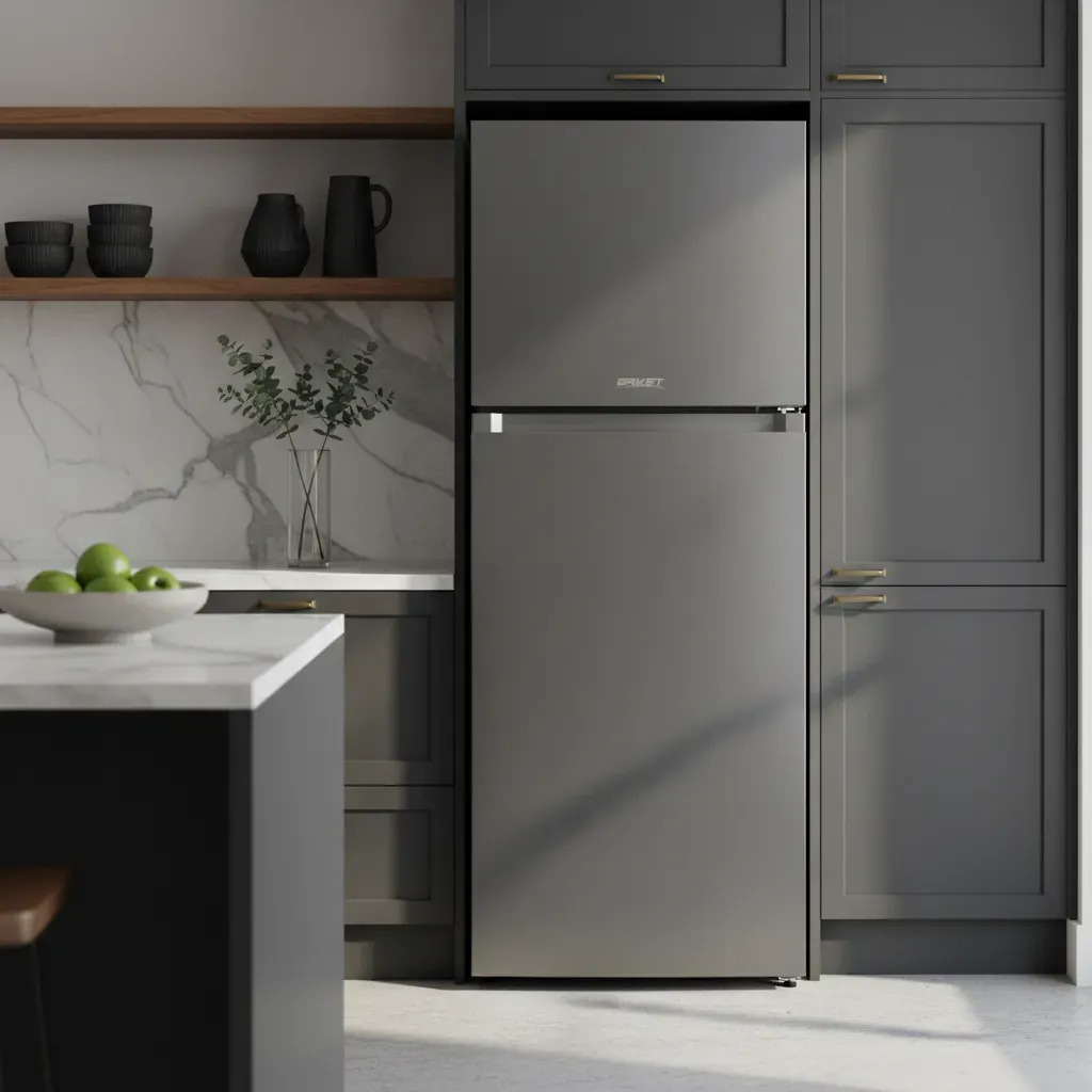 Heladera Briket Kd325fwg 325 Lts Invertert No Frost Gris Gris Oscuro
