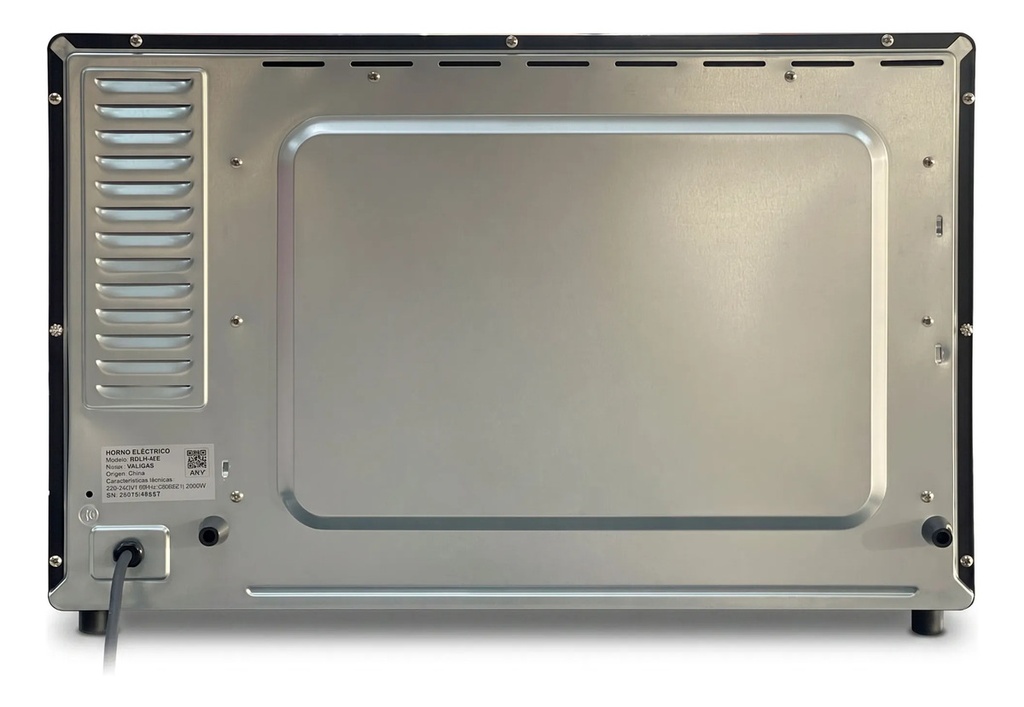 Horno Electrico Valigas Bd-62e 2000w Negro
