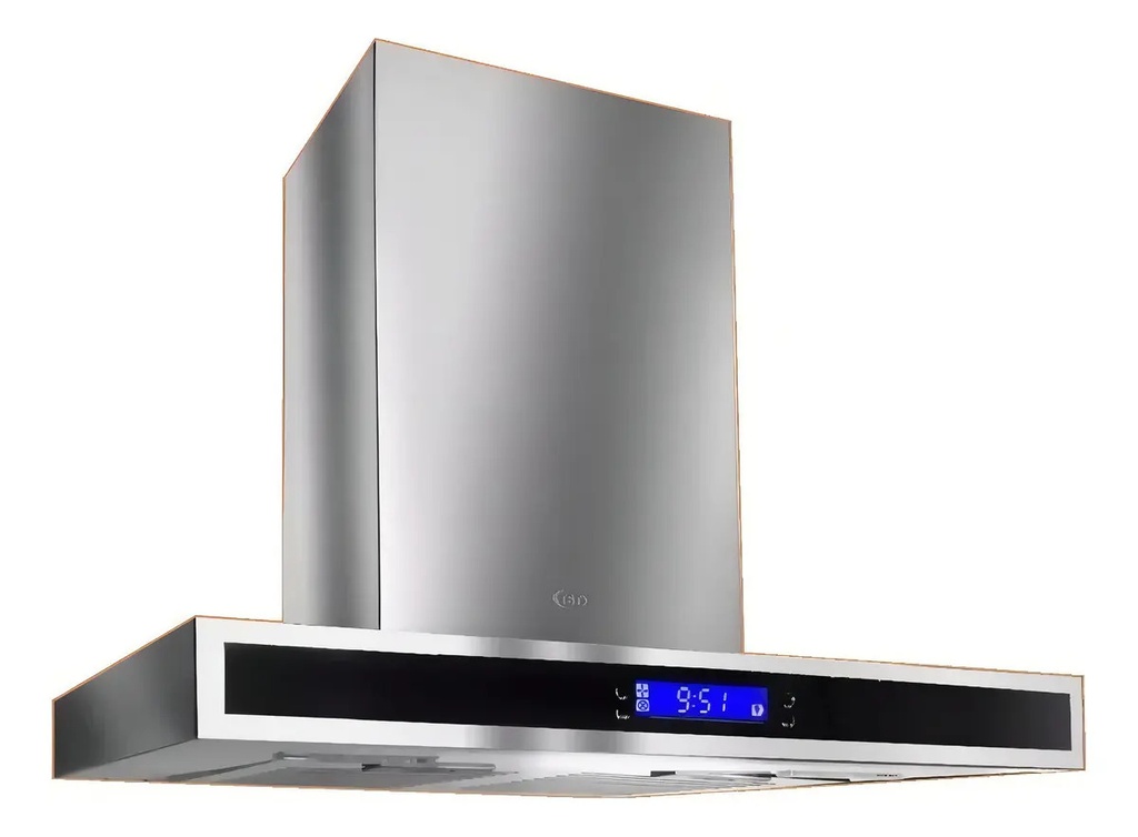 Campana De Cocina Tst Colhue 60cm Touch 3 Vel Acero Inox Plateado