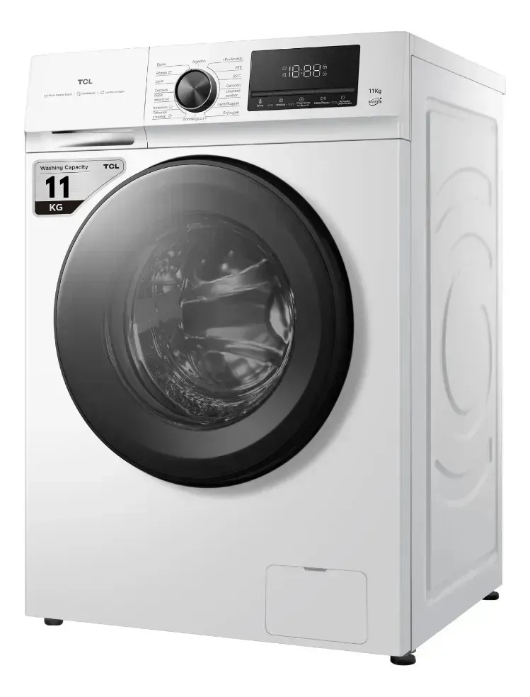 Lavarropas Tcl P111flw 11kg Inverter Carga Frontal Blanco Blanco
