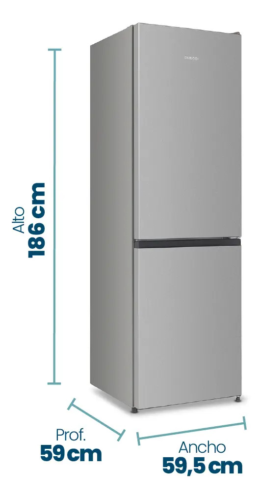 Heladera Philco Combi Phnc30p 299l No Frost Gris Plateado