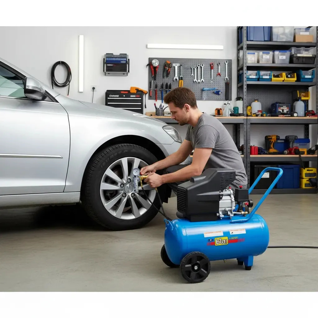 Compresor De Aire Eléctrico Portátil Bta Tools 50l 2hp D-ca2-50-6 Azul 50 Hz